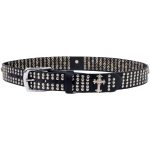 Milwaukee Leather MP7101 Men’s Cross and Stud Black Genuine Leather Biker Belt with Interchangeable Buckle - Image 11