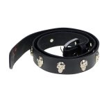 Milwaukee Leather MP7102 Men’s Black Skull Heads Genuine Leather Belt for Biker with Buckle – 1.5 inches Wide - Image 8