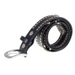 Milwaukee Leather MP7103 Men’s Black Studs and Skulls Genuine Leather Belt with Buckle – 1.5 inches Wide - Image 6