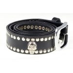 Milwaukee Leather MP7103 Men’s Black Studs and Skulls Genuine Leather Belt with Buckle – 1.5 inches Wide - Image 7