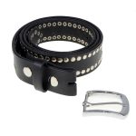 Milwaukee Leather MP7104 Men’s Studded Black Genuine Leather Belt for Biker with Buckle – 1.5 inches Wide - Image 2