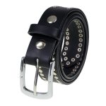 Milwaukee Leather MP7104 Men’s Studded Black Genuine Leather Belt for Biker with Buckle – 1.5 inches Wide - Image 5