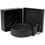 Milwaukee Leather MP7105 Men’s Embossed Black Genuine Leather Biker Belt with Interchangeable Buckle - Image 4