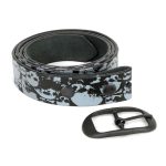 Milwaukee Leather MP7106 Men’s Grey Skull Heads Black Genuine Leather Biker Belt with Interchangeable Buckle - Image 9