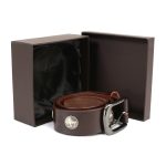 Milwaukee Leather MP7107 Men’s 5 Cent Buffalo Coin – Brown Leather Belt w/ Interchangeable Buckle – 1.5 inches Wide - Image 2