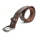 Milwaukee Leather MP7107 Men’s 5 Cent Buffalo Coin – Brown Leather Belt w/ Interchangeable Buckle – 1.5 inches Wide - Image 8