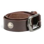 Milwaukee Leather MP7107 Men’s 5 Cent Buffalo Coin – Brown Leather Belt w/ Interchangeable Buckle – 1.5 inches Wide - Image 4