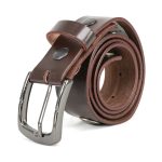 Milwaukee Leather MP7107 Men’s 5 Cent Buffalo Coin – Brown Leather Belt w/ Interchangeable Buckle – 1.5 inches Wide - Image 5