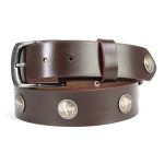 Milwaukee Leather MP7107 Men’s 5 Cent Buffalo Coin – Brown Leather Belt w/ Interchangeable Buckle – 1.5 inches Wide - Image 7