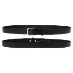 Milwaukee Leather MP7114 Men’s  Light Black Genuine Leather Belt with Interchangeable Buckle – 1.5 inches Wide - Image 4