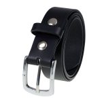 Milwaukee Leather MP7114 Men’s  Light Black Genuine Leather Belt with Interchangeable Buckle – 1.5 inches Wide - Image 5