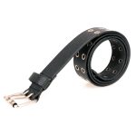 Milwaukee Leather MP7119 Men’s Black Genuine Leather Grommet Detailing Nickel Buckle Belt for Motorcycle Rider - Image 7