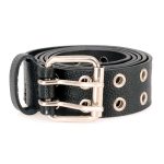 Milwaukee Leather MP7119 Men’s Black Genuine Leather Grommet Detailing Nickel Buckle Belt for Motorcycle Rider - Image 8