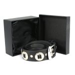 Milwaukee Leather MP7120 Men’s Chrome Conchos – Black Leather Belt with Interchangeable Buckle – 1.5 inches Wide - Image 2