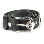 Milwaukee Leather MP7120 Men’s Chrome Conchos – Black Leather Belt with Interchangeable Buckle – 1.5 inches Wide - Image 5