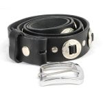 Milwaukee Leather MP7120 Men’s Chrome Conchos – Black Leather Belt with Interchangeable Buckle – 1.5 inches Wide - Image 6