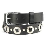Milwaukee Leather MP7120 Men’s Chrome Conchos – Black Leather Belt with Interchangeable Buckle – 1.5 inches Wide - Image 7