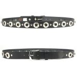 Milwaukee Leather MP7120 Men’s Chrome Conchos – Black Leather Belt with Interchangeable Buckle – 1.5 inches Wide - Image 8