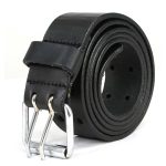 Milwaukee Leather MP7121 Men’s Double Prong – Black Genuine Leather Belt w/ Interchangeable Buckle – 1.5 inches Wide - Image 5