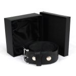 Milwaukee Leather MP7122 Men’s Engine Block & Wings – Black Leather Belt w/ Interchangeable Buckle – 1.5 inches Wide - Image 2