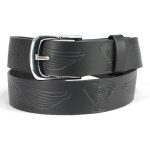 Milwaukee Leather MP7122 Men’s Engine Block & Wings – Black Leather Belt w/ Interchangeable Buckle – 1.5 inches Wide - Image 10