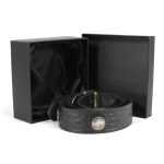 Milwaukee Leather MP7123 Men’s Cross Hatch & 5 Cent Buffalo-Black Leather Belt w/ Interchangeable Buckle-1.5 In Wide - Image 4