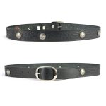 Milwaukee Leather MP7123 Men’s Cross Hatch & 5 Cent Buffalo-Black Leather Belt w/ Interchangeable Buckle-1.5 In Wide - Image 9