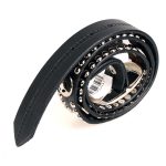 Milwaukee Leather MP7131 Men’s Chrome Studded & Star Emblem Black Leather Belt w/ Interchangeable Buckle -1.5 in Wide - Image 10