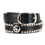 Milwaukee Leather MP7131 Men’s Chrome Studded & Star Emblem Black Leather Belt w/ Interchangeable Buckle -1.5 in Wide - Image 8