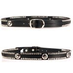 Milwaukee Leather MP7131 Men’s Chrome Studded & Star Emblem Black Leather Belt w/ Interchangeable Buckle -1.5 in Wide - Image 4