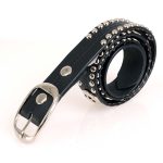 Milwaukee Leather MP7131 Men’s Chrome Studded & Star Emblem Black Leather Belt w/ Interchangeable Buckle -1.5 in Wide - Image 9