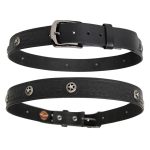 Milwaukee Leather Men’s Frontier Star Black Leather Belt with Western Star Emblems  – 1.5 Inch Biker Belt – MP7135 - Image 10