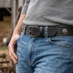Milwaukee Leather Men’s Frontier Star Black Leather Belt with Western Star Emblems  – 1.5 Inch Biker Belt – MP7135 - Image 5