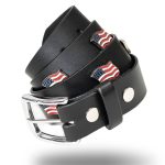 Milwaukee Leather Men’s Freedom Line Black Leather Belt with USA Flag Emblems – 1.5 Inch – MPM7140 - Image 10