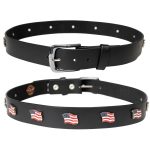Milwaukee Leather Men’s Freedom Line Black Leather Belt with USA Flag Emblems – 1.5 Inch – MPM7140 - Image 11