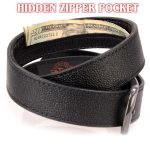 Milwaukee Leather MP7150 Men’s Black Genuine Cowhide Leather Money Belt W/ Secure Front Buckle for Motorcycle Rider - Image 2