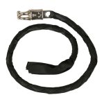 Milwaukee Leather 36” Genuine Leather Whip – Black Get Back Whip for Handlebar – Biker Whip – MP7900