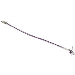 Milwaukee Leather 36” Genuine Leather Whip – White and Blue Get Back Whip for Handlebar – Biker Whip – MP7900 - Image 2