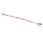 Milwaukee Leather 36” Genuine Leather Whip – White and Red Get Back Whip for Handlebar – Biker Whip – MP7900 - Image 2