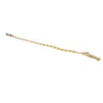 Milwaukee Leather 36” Genuine Leather Whip – White and Yellow Get Back Whip for Handlebar – Biker Whip – MP7900 - Image 2