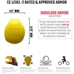 Milwaukee Leather MP7909 CE-Approved Motorcycle Armor for Shoulder | Replacement Armor for Motorcycle Jackets - Image 2