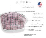 Air Soul MP7923FM Pink Protective Face Mask with Optional Filter Pocket - Image 2