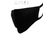 Milwaukee Leather (Multi-Pack) MP7924FM ‘Solid Black’ 100 % Cotton Protective Face Mask with Optional Filter Pocket - Image 3