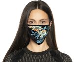 Milwaukee Leather MP7924FM Ladies ‘Floral Print’ 100 % Cotton Protective Face Mask with Optional Filter Pocket