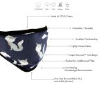 Milwaukee Leather (Multi Pack) MP7924FM Ladies ‘Foxes Design’ 100 % Cotton Protective Face Mask with Optional Filter Pocket - Image 2