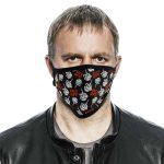 Milwaukee Leather FMD1009 ‘Back Off’ 100 % Cotton Protective Face Mask with Optional Filter Pocket