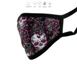 Milwaukee Leather FMD1011 Ladies ‘Sugar Skull’ 100 % Cotton Protective Face Mask with Optional Filter Pocket - Image 3
