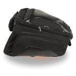 Milwaukee Leather MP8105 Large Black Textile Motorcycle Back Rack Sissy Bar Bag with 4 Outer Pockets - Image 6