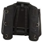 Milwaukee Leather MP8105 Large Black Textile Motorcycle Back Rack Sissy Bar Bag with 4 Outer Pockets - Image 4