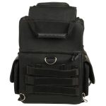 Milwaukee Leather MP8155 Large Black Textile ‘5 Pocket’ Motorcycle Seat Sissy Bar Bag - Image 4